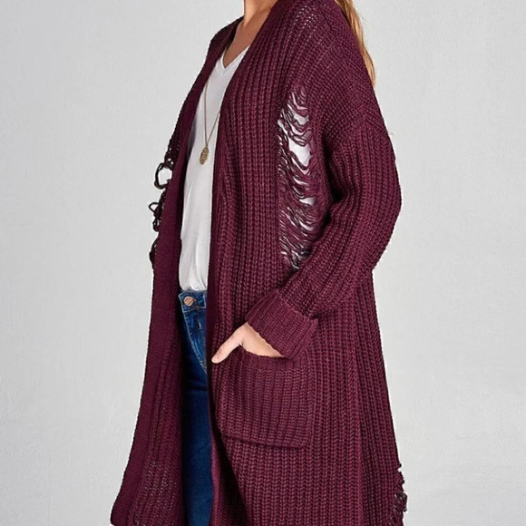 Distressed Cardigan - Picture 4 of 5
